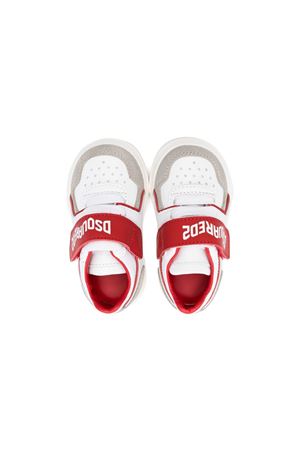 sneakers in pelle bianco DSQUARED KIDS | 7768201